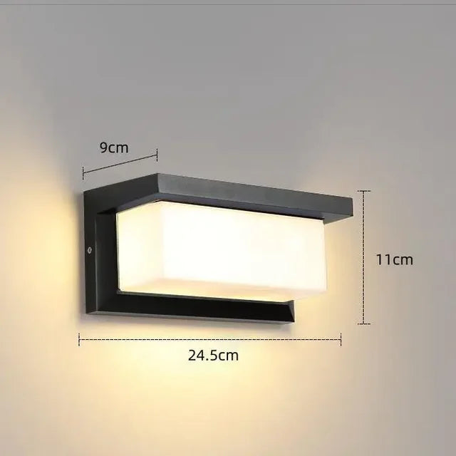NightGuard – Bewegungsaktive LED Außenwandleuchte Schwarz