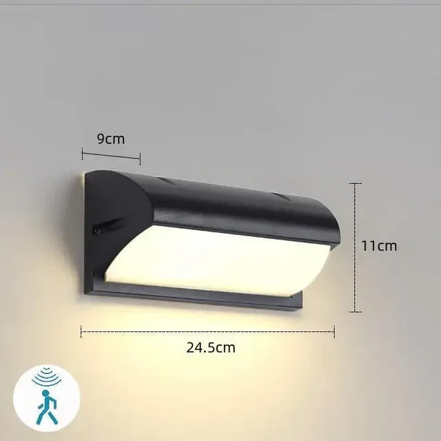 Variant image for Bewegungsaktivierte Außenwandleuchte mit LED und IP65 Wasserschutz – Schwarz-7