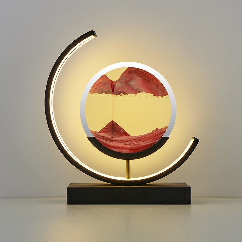 3D Sandmalerei Tischlampe LED Lampe Zuhause Büro