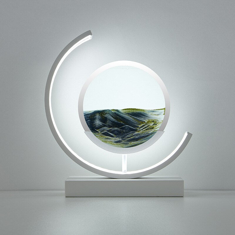 Variant image for Treibsand Tischlampe mit 3D Sandmalerei – Entspannende LED Lampe für Zuhause und Büro-7