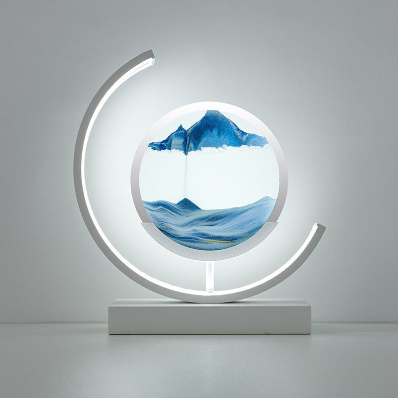 Variant image for Treibsand Tischlampe mit 3D Sandmalerei – Entspannende LED Lampe für Zuhause und Büro-8
