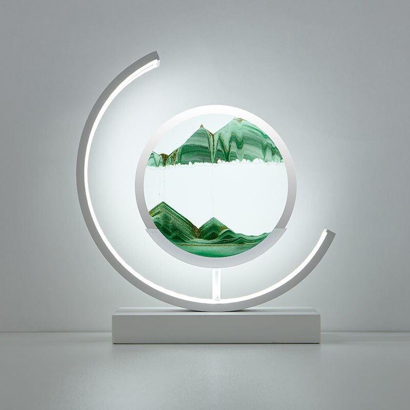 Variant image for Treibsand Tischlampe mit 3D Sandmalerei – Entspannende LED Lampe für Zuhause und Büro-6