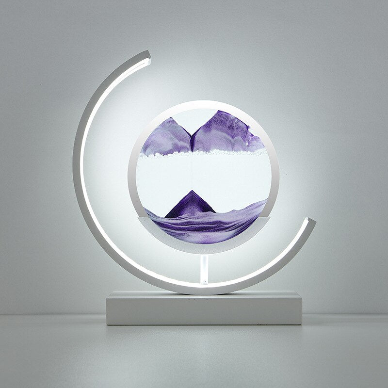 Variant image for Treibsand Tischlampe mit 3D Sandmalerei – Entspannende LED Lampe für Zuhause und Büro-10