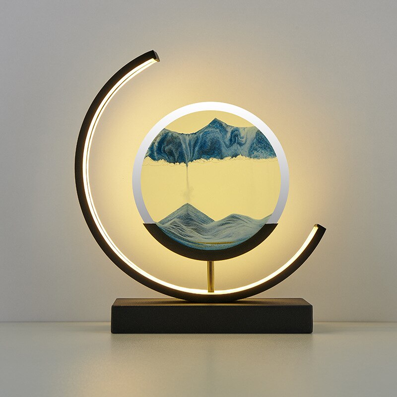 3D Sandmalerei Tischlampe LED Lampe Zuhause Büro