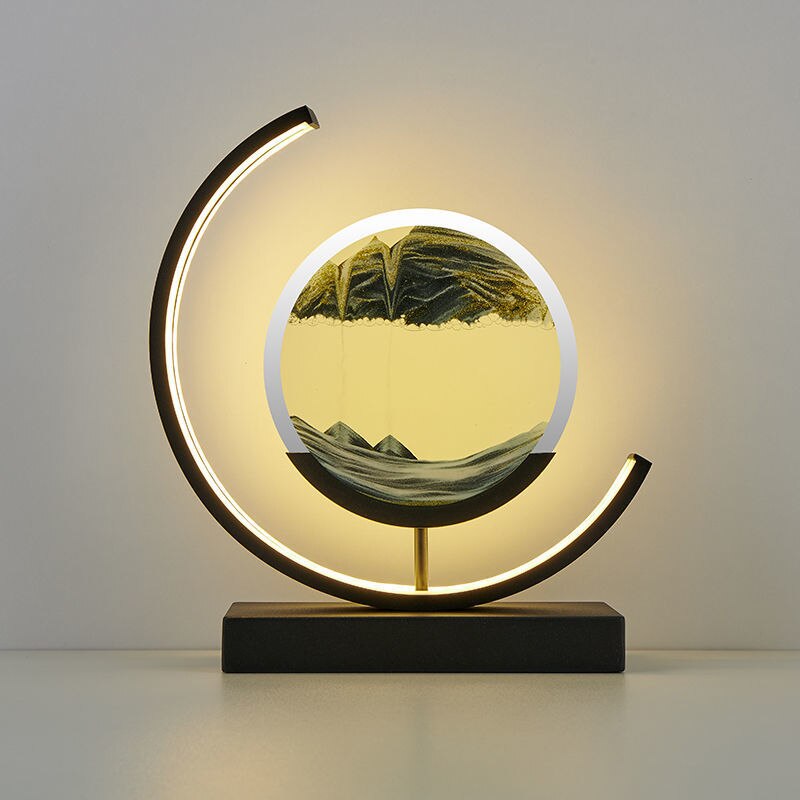 3D Sandmalerei Tischlampe LED Lampe Zuhause Büro