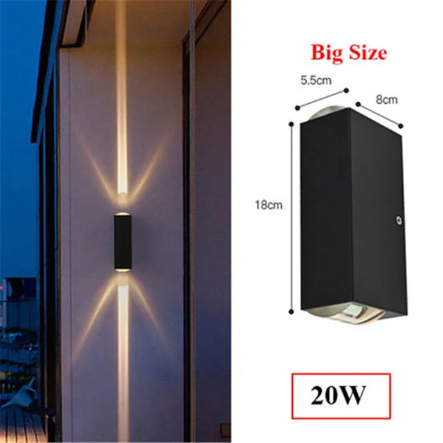 Variant image for Wasserdichte LED Außenlampe Spotlampe für Garten und Terrasse – Aluminium, IP54, 6W/10W/20W-15