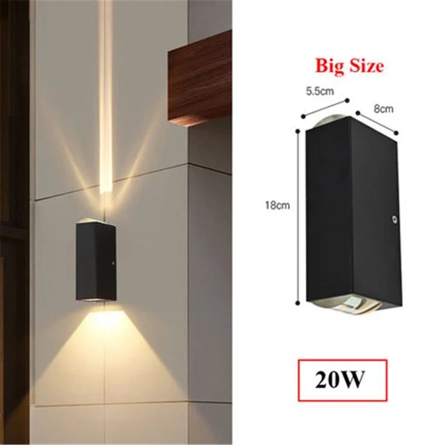 Variant image for Wasserdichte LED Außenlampe Spotlampe für Garten und Terrasse – Aluminium, IP54, 6W/10W/20W-36