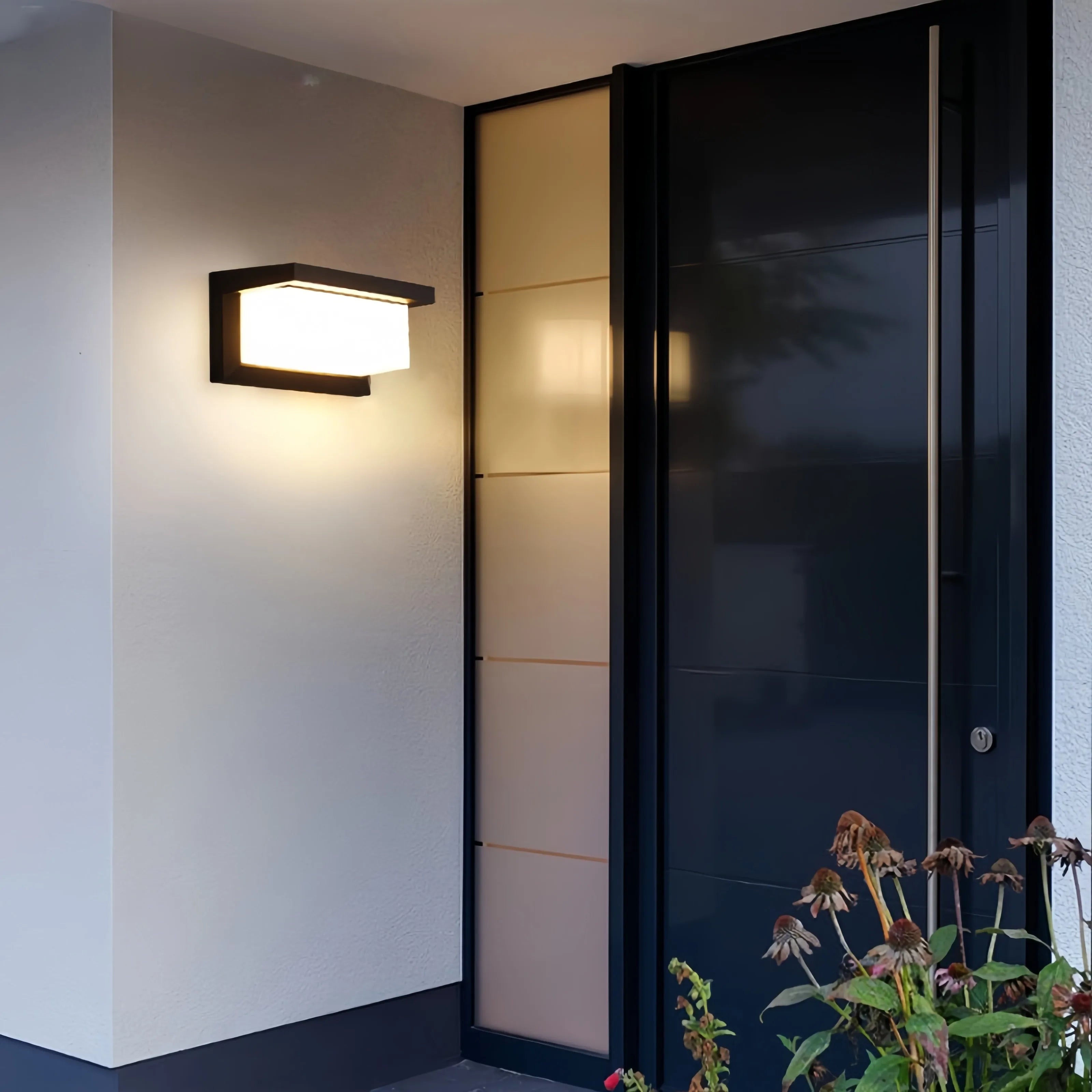 NightGuard – Bewegungsaktive LED Außenwandleuchte Schwarz