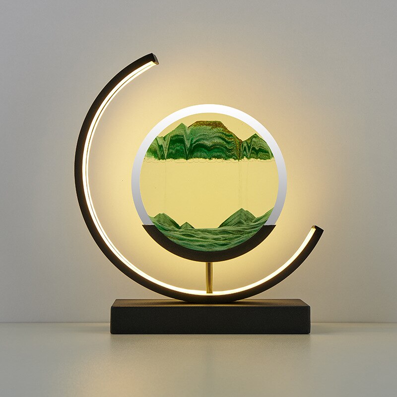 3D Sandmalerei Tischlampe LED Lampe Zuhause Büro